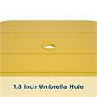 Novogratz Poolside Gossip Collection June Square Dining Table in Yellow