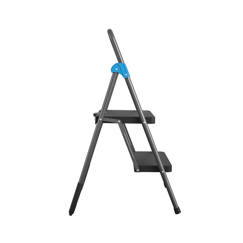 2 Step Folding Step Stool in Gray