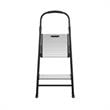 COSCO Two-Step Folding Step Stool with Rubber Hand Grip in Black
