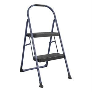 cosco 2-step big step step stool 225 lb. weight capacity ansi type ii in navy