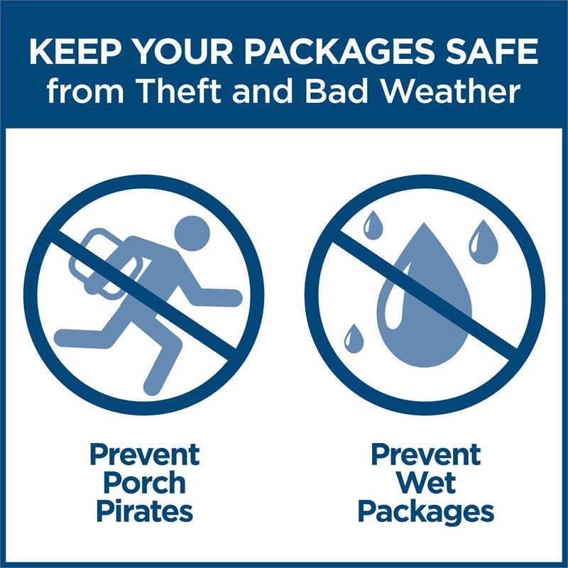 COSCO Outdoor Living BoxGuard Large Lockable Package Delivery Box in Tan