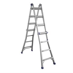 COSCO 18 foot Reach Height Aluminum Multi-Position Ladder 300 lb. Load Capacity