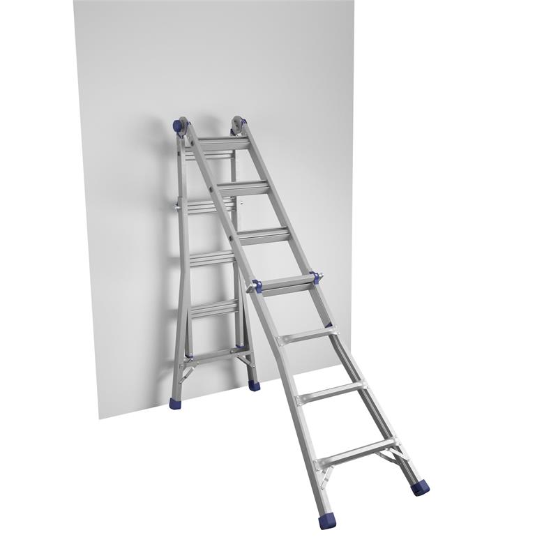 COSCO 18 foot Reach Height Aluminum Multi-Position Ladder 300 lb. Load Capacity