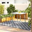 Novogratz Poolside Gossip Collection June Outdoor/Indoor Dining Table in Grey