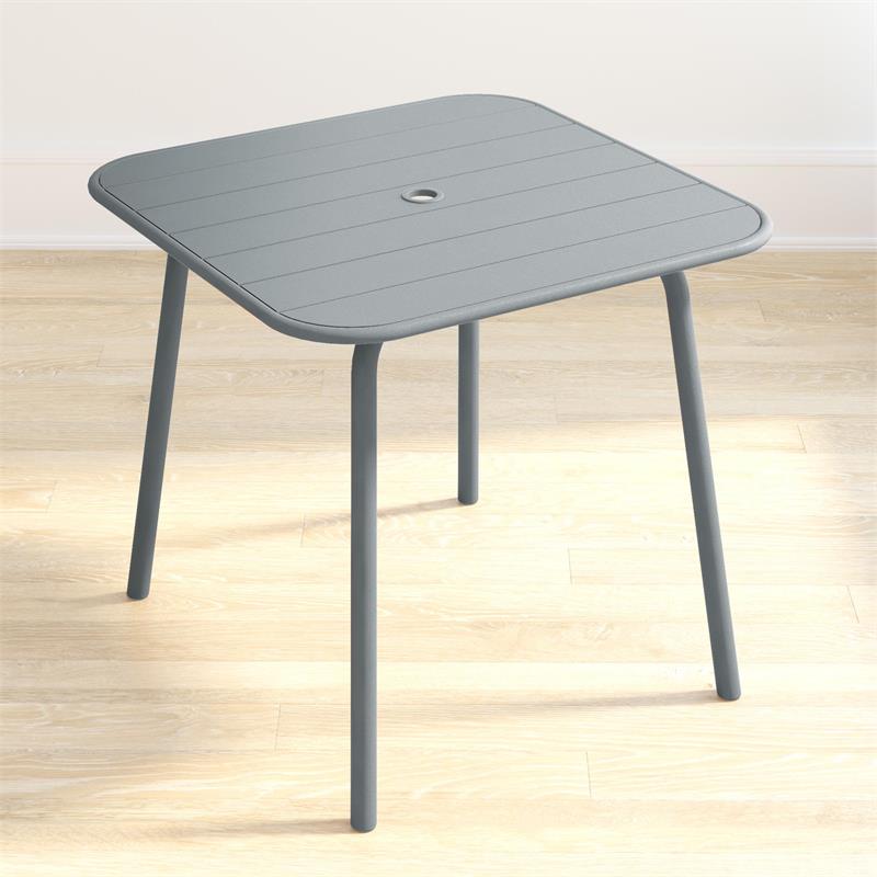 Novogratz Poolside Gossip Collection June Outdoor/Indoor Dining Table in Grey