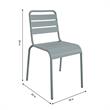 Novogratz Poolside Gossip June Outdoor/Indoor Dining Chairs in Gray (2-Pack)