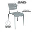 Novogratz Poolside Gossip June Outdoor/Indoor Dining Chairs in Gray (2-Pack)