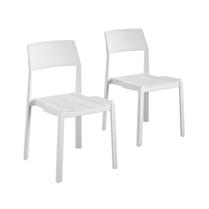 novogratz poolside collection indoor outdoor dining chairs 2-pack in white