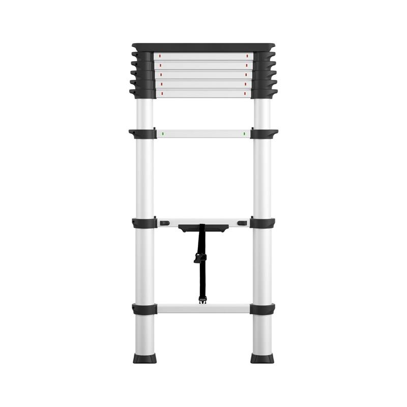 COSCO SmartClose 8.5-ft Telescopic Ladder with Ergonomic Grips and Top Cap