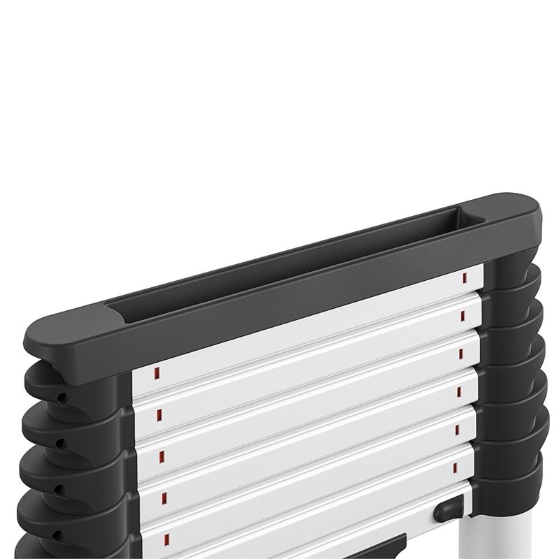 COSCO SmartClose 8.5-ft Telescopic Ladder with Ergonomic Grips and Top Cap
