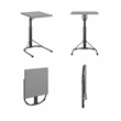 COSCO Multi-Functional Adjustable Height Personal Folding Activity Table in Gray