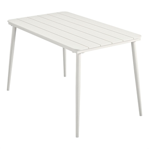 Novogratz April 50&quot x 29&quot Rectangular Indoor/Outdoor Dining Table in White