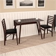 COSCO 48 x 30 Wood Drop Leaf Dining Table in Dark Mahogany