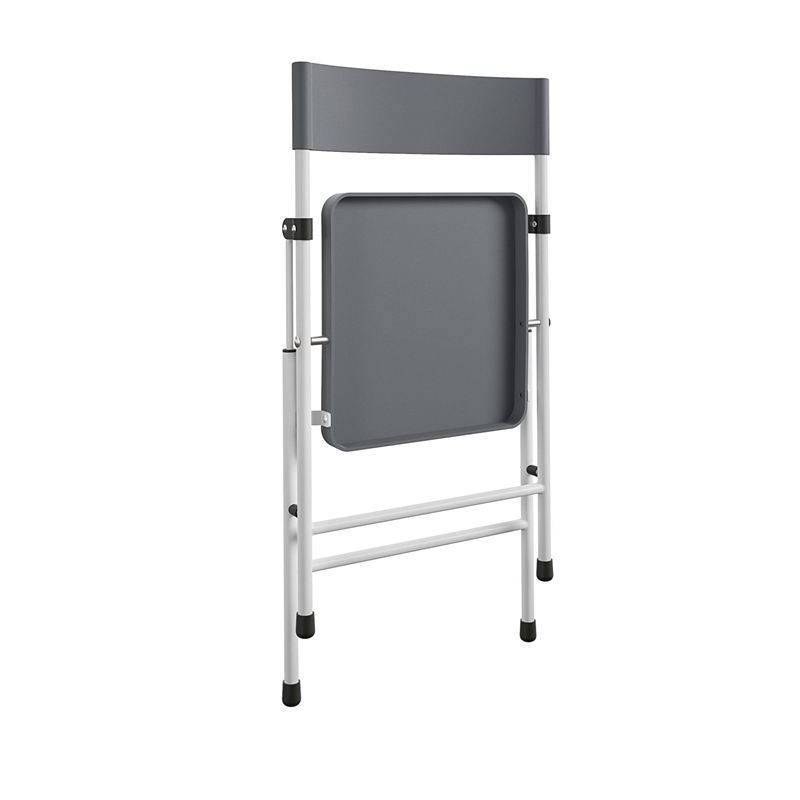 COSCO Kid's Activity Set with Folding Chairs in Gray & White (3-Piece Set)