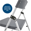 COSCO Kid's Activity Set with Folding Chairs in Gray & White (3-Piece Set)