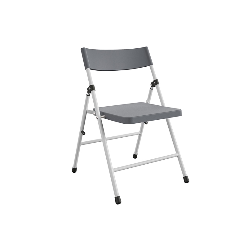 COSCO Kid's Activity Set with Folding Chairs in Gray & White (3-Piece Set)
