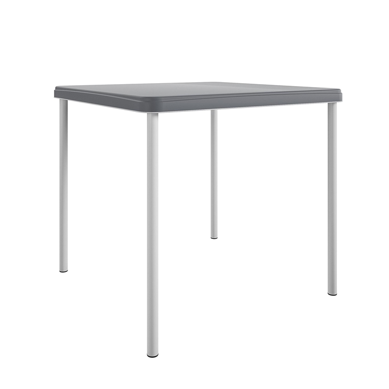 COSCO Kid's Activity Set with Folding Chairs in Gray & White (3-Piece Set)