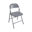 COSCO SmartFold All-Steel Folding Chair in Grey (4-Pack)