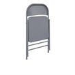 COSCO SmartFold All-Steel Folding Chair in Grey (4-Pack)