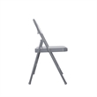 COSCO SmartFold All-Steel Folding Chair in Grey (4-Pack)
