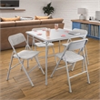 COSCO Premium 5-Piece Folding Fabric Dining Set & 34