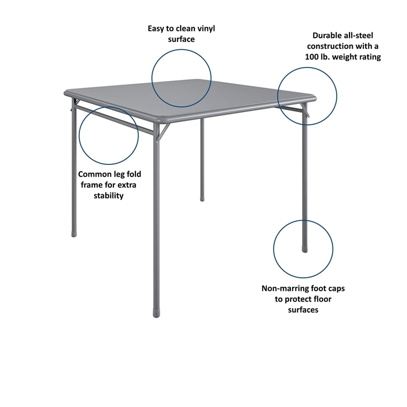COSCO Premium 5-Piece Folding Fabric Dining Set & 34