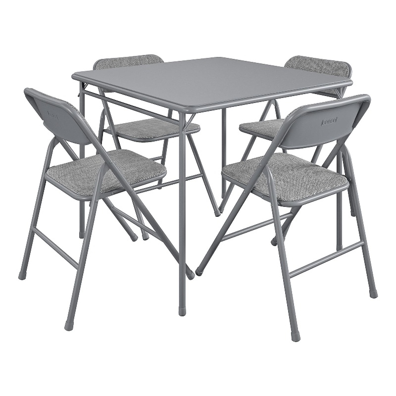 COSCO Premium 5-Piece Folding Fabric Dining Set & 34