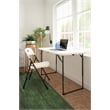 COSCO 4 ft. Centerfold Blowmold Adjustable Height Utility Table in White