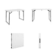 COSCO 4 ft. Centerfold Blowmold Adjustable Height Utility Table in White