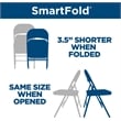 COSCO SmartFold Fabric Folding Chair in Black (4-Pack)
