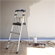 COSCO 3-Step 5' Lite Solutions Folding Step Stool 225 lb. Capacity - Aluminum
