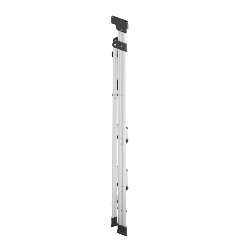 COSCO 3-Step 5' Lite Solutions Folding Step Stool 225 lb. Capacity - Aluminum