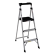 COSCO 3-Step 5' Lite Solutions Folding Step Stool 225 lb. Capacity - Aluminum