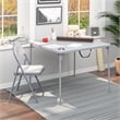 COSCO SmartFold Fabric Folding Chair in Gray (4-Pack)