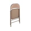 COSCO SmartFold Vinyl Folding Chair in Antique Linen (4-Pack)
