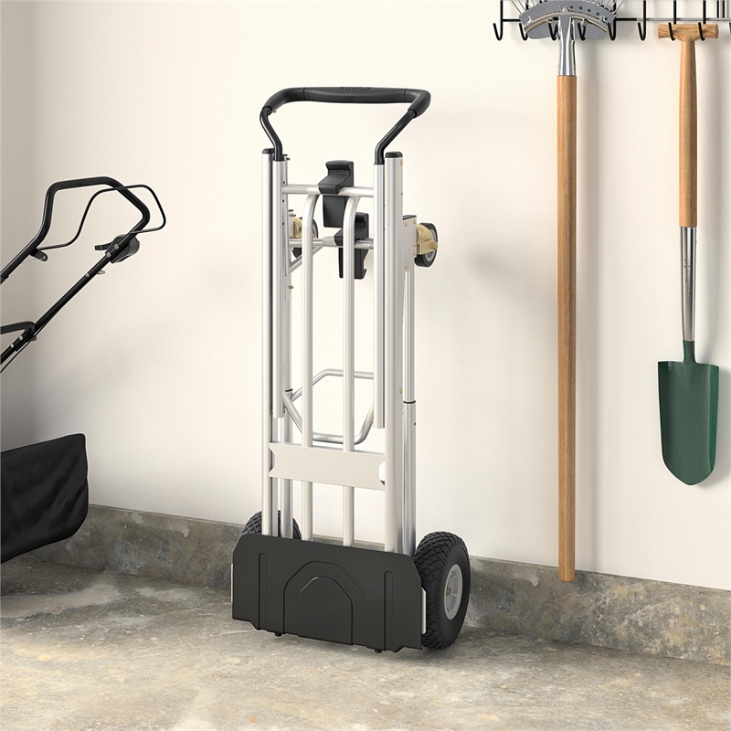 COSCO 4-in-1 Folding/Assisted Hand Truck/Cart/Platform Cart w/ Flat-Free Wheels