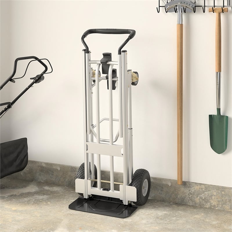 COSCO 4-in-1 Folding/Assisted Hand Truck/Cart/Platform Cart w/ Flat-Free Wheels
