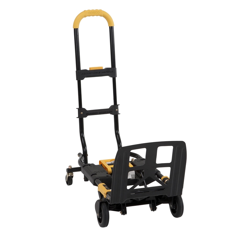 COSCO Folding 2-in-1 Hand Truck and Dolly with Extendable Handle