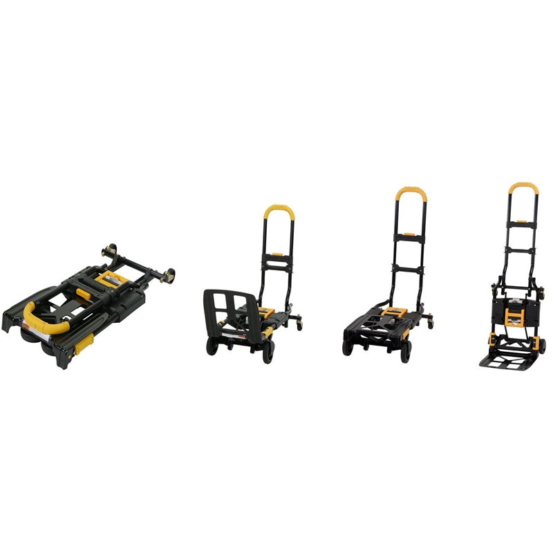 COSCO Folding 2-in-1 Hand Truck and Dolly with Extendable Handle