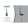 COSCO Folding 2-in-1 Hand Truck and Dolly with Extendable Handle