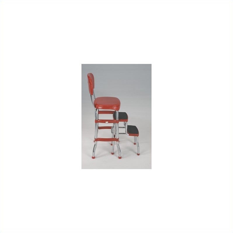 Cosco red best sale retro counter chair