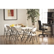 Cosco 6' Metal Center Folding Table in White