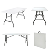 Cosco 6' Metal Center Folding Table in White