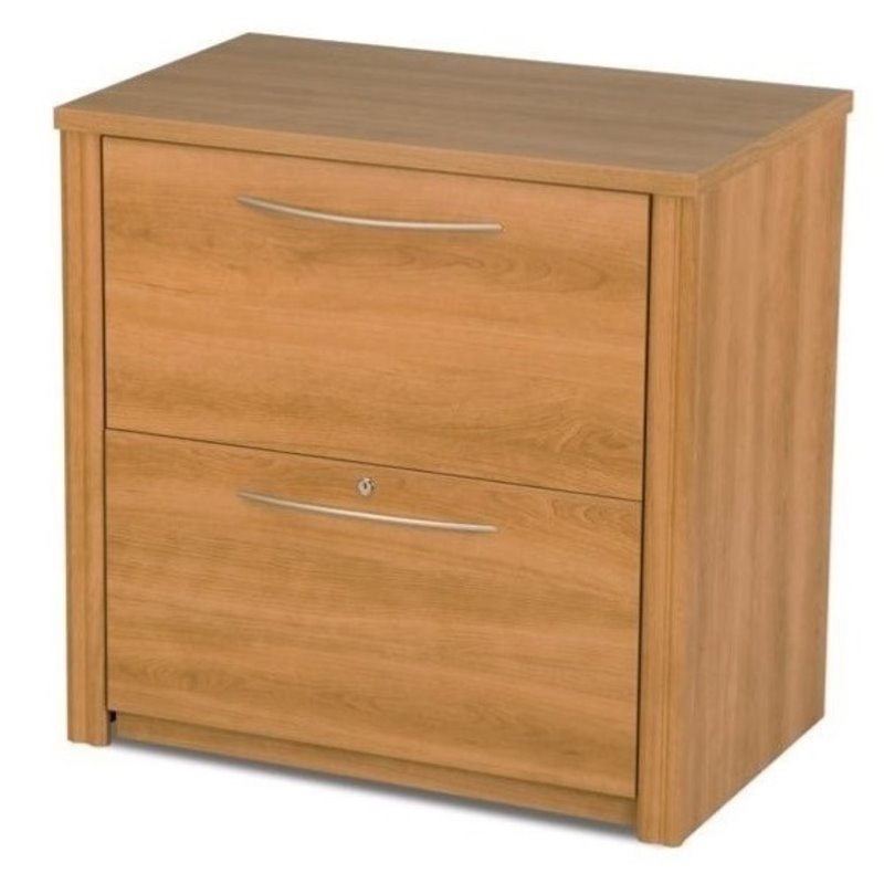 Bestar Embassy 2 Drawer Lateral File Cabinet In Cappuccino Cherry