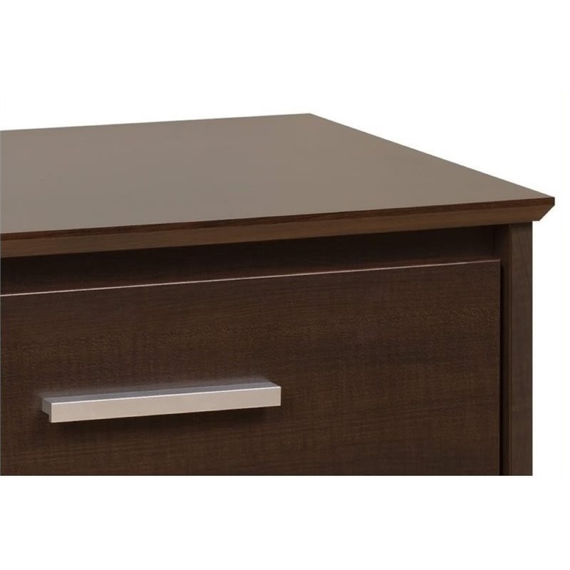 Prepac Coal Harbor 3 Drawer Nightstand In Espresso Ech 2027