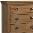 Progressive Furniture Willow 5 Drawer Wood Chest in Distressed Pine Tan