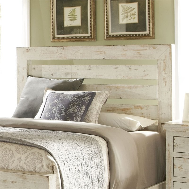 Progressive Willow King Slat Headboard In Distressed White 726692581077 ...