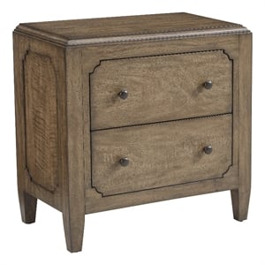 progressive furniture hollis wood nightstand in toffee brown