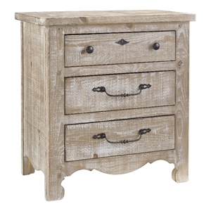 progressive furniture chatsworth wood nightstand in chalk white