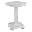 Progressive Furniture Belhamy Park Round Wood End Table in Chalk White